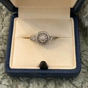 Vintage Topaz Sterling Silver Ring